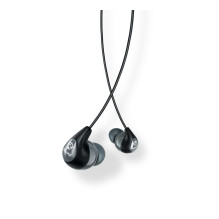 „Shure SE112-GR“ ausinės, laidinės, į ausis, juodos, pilkos, su mikrofonu