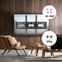 Maclean TV MC-419 Wall Mount Bracket 32"-100" VESA 600x400 45kg Tilting Universal Adjustable Spirit Level Acce Maclean TV MC-419 Wall Mount Bracket 32"-100" VESA 600x400 45kg Tilting Universal Adjustable Spirit Level Acce