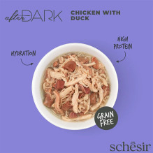 SCHESIR After Dark vištienos filė su antiena sultinyje - šlapias kačių ėdalas - 80 g SCHESIR After Dark vištienos filė su antiena sultinyje - šlapias kačių ėdalas - 80 g