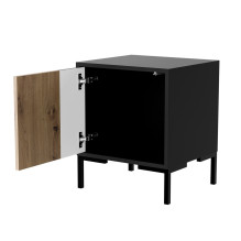 Cama Bedside table 2pc MERCI 44x40x52.5 black / oak artisan Cama Bedside table 2pc MERCI 44x40x52.5 black / oak artisan