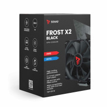 Savio SAVGCOFROSTBLACKX2 Computer case Heatsink / Radiator 12 cm Black 1 pc(s)