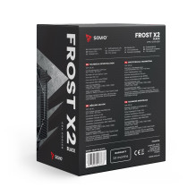 Savio SAVGCOFROSTBLACKX2 Computer case Heatsink / Radiator 12 cm Black 1 pc(s)