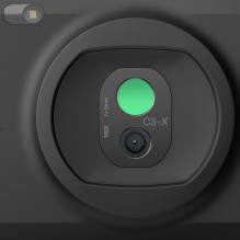 FLIR C3-X terminio vaizdo kamera, juoda, 1800 mAh, vanadžio oksidas, neaušinami židinio plokštumos masyvai, integruotas 