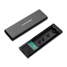 „Qoltec 50312“ atminties įrenginio korpusas SSD korpusas, juodas, M.2