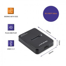 Qoltec SSD Docking Station M.2 SATA , NGFF Qoltec SSD Docking Station M.2 SATA , NGFF