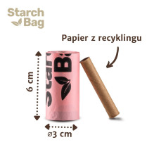 STARCHBAG BIO compostable poop bags black - 1x15 pcs