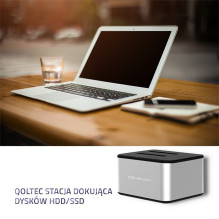 „Qoltec 5316“ 2x HDD / SSD prijungimo stotelė, 2,5 ' / 3,5' SATA, USB 3.0, klonavimas „Qoltec 5316“ 2x HDD / SSD prijungimo stotelė, 2,5 ' / 3,5' SATA, USB 3.0, klonavimas