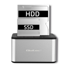 Qoltec 5316 2x HDD / SSD docking station , 2.5 " / 3.5" SATA , USB 3.0 , Clonning Qoltec 5316 2x HDD / SSD docking station , 2.5 " / 3.5" SATA , USB 3.0 , Clonning