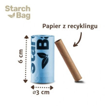 STARCHBAG BIO compostable poop bags black - 8x15 pcs STARCHBAG BIO compostable poop bags black - 8x15 pcs