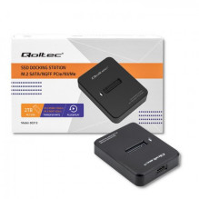 „Qoltec 50313“ atminties įrenginio korpusas SSD korpusas, juodas, M.2 „Qoltec 50313“ atminties įrenginio korpusas SSD korpusas, juodas, M.2