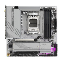 GIGABYTE B650M AORUS ELITE AX ICE Motherboard - AMD Ryzen 9000 Series CPUs, 12+2+2 Phases VRM, up to 8000MHz DDR5 (OC), 