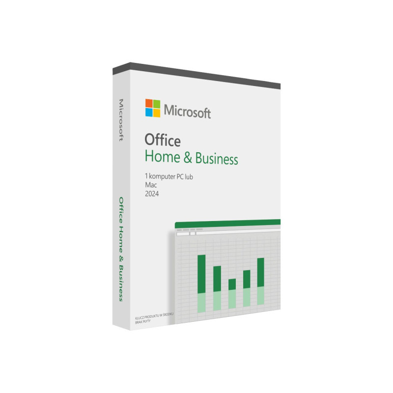 „Microsoft® Office Home and Business 2024“ lenkų kalba, „EuroZone 1“ licencija be medijos, lenkų kalba