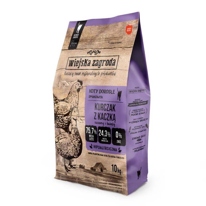 COUNTRY FARM vištiena su antiena - sausas kačių ėdalas - 10 kg
