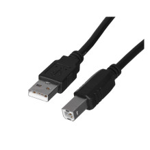 Lanberg CA-USBA-10CC-0018-BK USB cable USB 2.0 1.8 m USB B Black Lanberg CA-USBA-10CC-0018-BK USB cable USB 2.0 1.8 m USB B Black