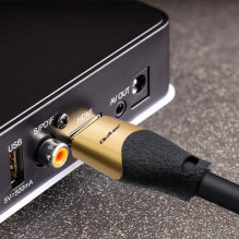 Qoltec 50354 HDMI v2.1 Cable Ultra high speed 8K , 60Hz , 30AWG , GOLD , 1m Qoltec 50354 HDMI v2.1 Cable Ultra high speed 8K , 60Hz , 30AWG , GOLD , 1m
