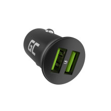 Green Cell Car Charger GC PowerRide Nano36 36W 6A 2x USB-A Green Cell Car Charger GC PowerRide Nano36 36W 6A 2x USB-A