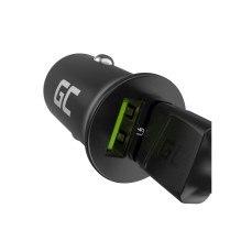 Green Cell Car Charger GC PowerRide Nano36 36W 6A 2x USB-A Green Cell Car Charger GC PowerRide Nano36 36W 6A 2x USB-A