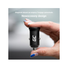 Green Cell Car Charger GC PowerRide Nano36 36W 6A 2x USB-A Green Cell Car Charger GC PowerRide Nano36 36W 6A 2x USB-A