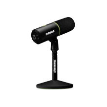 „Shure MV6“ – kardioidinis dinaminis USB-C mikrofonas žaidėjams ir transliuotojams