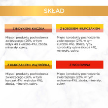 PURINA GOURMET GOLD gabaliukai padaže, 4 skonių mišinys – šlapias kačių ėdalas – 96 x 85 g PURINA GOURMET GOLD gabaliukai padaže, 4 skonių mišinys – šlapias kačių ėdalas – 96 x 85 g