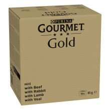 PURINA GOURMET GOLD Mus Mix 4 Flavors - wet cat food - 96x85g PURINA GOURMET GOLD Mus Mix 4 Flavors - wet cat food - 96x85g