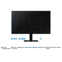 „Samsung S60UD“ kompiuterio monitorius 68,6 cm (27 coliai), 2560 x 1440 pikselių, „Quad HD“ LCD, juodas