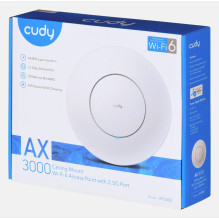 „Cudy AP3000“ belaidis prieigos taškas, 2976 Mbps, baltas, maitinimas per Ethernet (PoE) „Cudy AP3000“ belaidis prieigos taškas, 2976 Mbps, baltas, maitinimas per Ethernet (PoE)