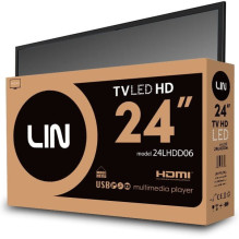 LIN 24LHDD06 HD Ready DVB-T2 Juodas