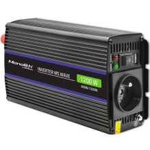 Qoltec Monolith power adapter / inverter Auto / Indoor 600 W Black Qoltec Monolith power adapter / inverter Auto / Indoor 600 W Black