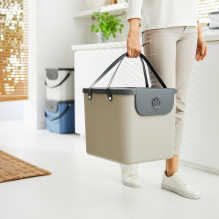 ROTHO Albula Cappuccino - atliekų rūšiavimo konteineris - 40 l ROTHO Albula Cappuccino - atliekų rūšiavimo konteineris - 40 l
