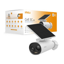 „Imou Cell 3C All-in-One Bullet“ IP apsaugos kamera, skirta lauko sąlygoms, 2304 x 1296 pikselių, sieninė.