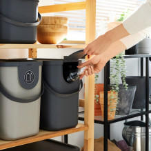 ROTHO Albula Cappuccino - atliekų rūšiavimo konteineris - 25 l ROTHO Albula Cappuccino - atliekų rūšiavimo konteineris - 25 l