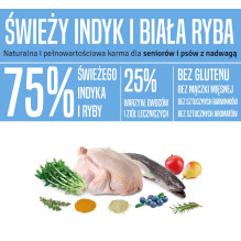 ARQUIVET šviežias senyvo amžiaus šunų ir lengvos kalakutienos bei žuvies ėdalas - pusiau drėgnas - 10 kg ARQUIVET šviežias senyvo amžiaus šunų ir lengvos kalakutienos bei žuvies ėdalas - pusiau drėgnas - 10 kg