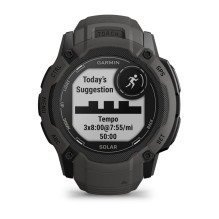 „Garmin Instinct 2X Solar“ 2,79 cm (1,1 colio) MIP 50 mm skaitmeninis 176 x 176 pikselių lietimui jautrus ekranas grafit