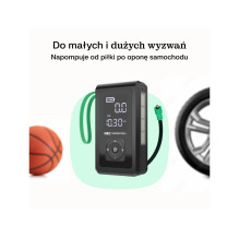 „Green Cell CJSGC03“ išorinė baterija, ličio jonų (Li-Ion), 8000 mAh, juoda, šviesiai žalia „Green Cell CJSGC03“ išorinė baterija, ličio jonų (Li-Ion), 8000 mAh, juoda, šviesiai žalia