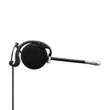 „Sennheiser SH 335“ ausinės su laidiniu galvos lankeliu, juodos, sidabrinės