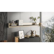 Cama Shelf PORTO 150x18x16.5 oak / black