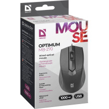 Defender Optimum MB-270 pelė Biuro dešinė ranka USB A tipo optinė 1000 DPI Defender Optimum MB-270 pelė Biuro dešinė ranka USB A tipo optinė 1000 DPI