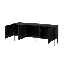 RTV cabinet SIENA 150.5x40x60 black matt RTV cabinet SIENA 150.5x40x60 black matt