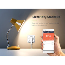 GreenBlue WiFi remote controlled socket, Android / iOS / Alexa / Google Home, energy cons. Energy, timer, max 3680W, typ