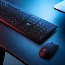 NanoRS Wireless Keyboard and Mouse Combo with Ergonomic Design - RS580 for Smooth and Efficient Use