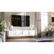 4D RTV cabinet PALAZZO BIS 201x40x60 white matt 4D RTV cabinet PALAZZO BIS 201x40x60 white matt