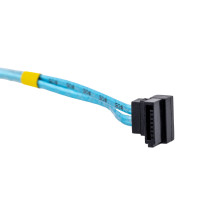 „Supermicro“ 4 x apvalus SATA kabelis, 0,56 m, juodas, mėlynas, baltas