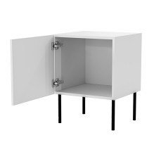 Naktiniai staliukai, 2 vnt., PALAZZO BIS, 45x39xA59, matinės baltos spalvos Naktiniai staliukai, 2 vnt., PALAZZO BIS, 45x39xA59, matinės baltos spalvos