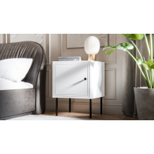 Bedside table 2 pcs PALAZZO BIS 45x39xH59 white matt