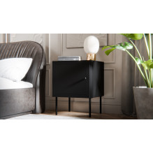Cama naktiniai staliukai, 2 vnt., PALAZZO BIS, 45x39xA59, matinės juodos spalvos Cama naktiniai staliukai, 2 vnt., PALAZZO BIS, 45x39xA59, matinės juodos spalvos