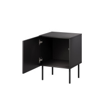 Bedside table 2 pcs. SIENA 44.5x40x59 black matt