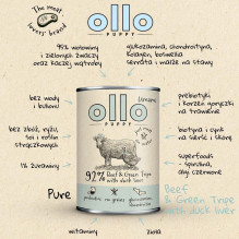 OLLO Puppy Umami Beef and Green Tripe with Duck Liver - wet dog food - 400g OLLO Puppy Umami Beef and Green Tripe with Duck Liver - wet dog food - 400g