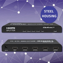 Qoltec 51798 Active HDMI Splitter 4 x HDMI 4K x 2K, 3.4Gb / s