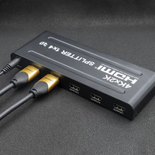 Qoltec 51798 Active HDMI Splitter 4 x HDMI 4K x 2K, 3.4Gb / s